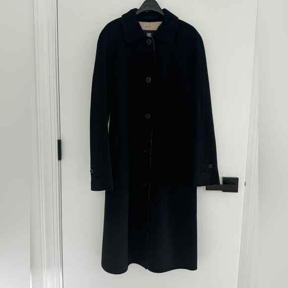 Burberry black cashmere coat with nova check inside - perfect condition 💕 - Picture 5 of 15